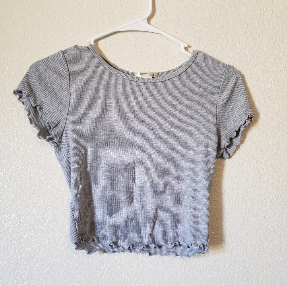 Grey croptop